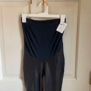 Spanx Mama Faux Leather Leggings